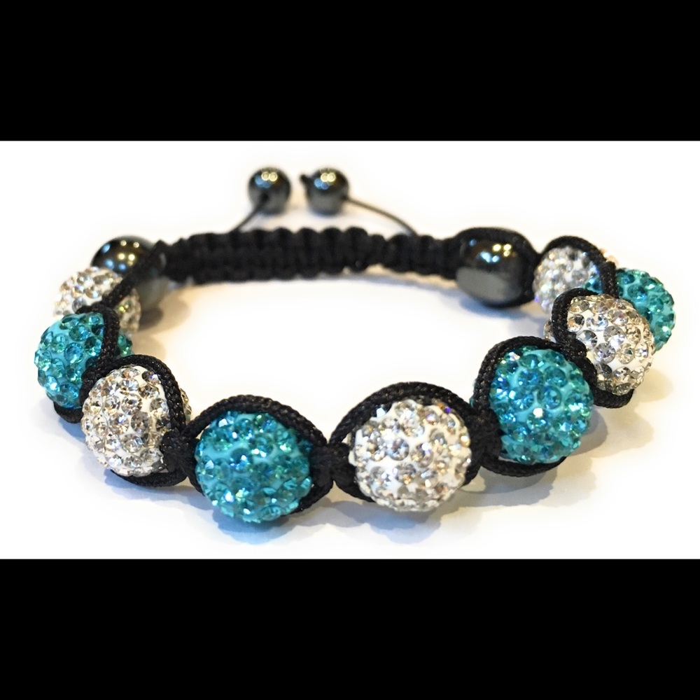 Crystal Clay Bead Bracelet